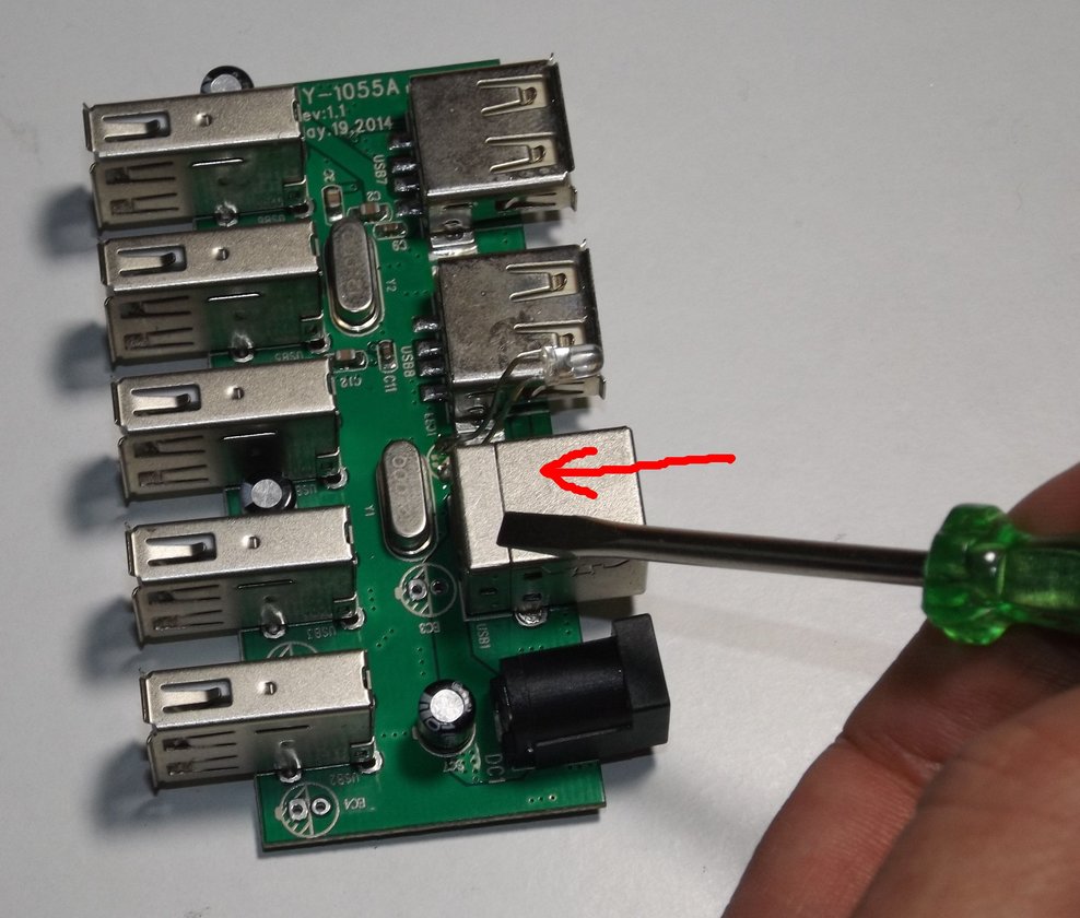 Removing the connector cover